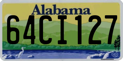 AL license plate 64CI127
