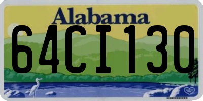 AL license plate 64CI130