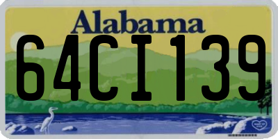 AL license plate 64CI139