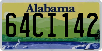 AL license plate 64CI142
