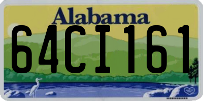 AL license plate 64CI161