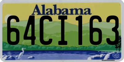 AL license plate 64CI163