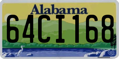 AL license plate 64CI168