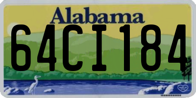 AL license plate 64CI184