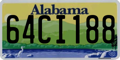 AL license plate 64CI188