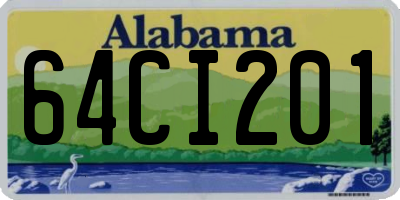 AL license plate 64CI201
