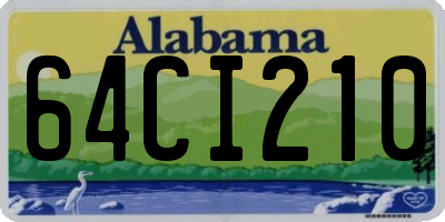 AL license plate 64CI210