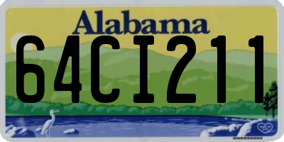 AL license plate 64CI211