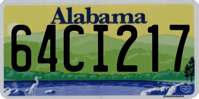 AL license plate 64CI217