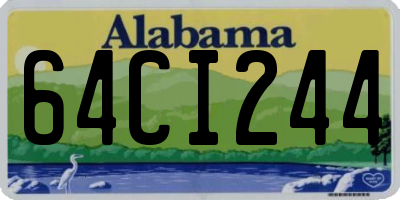 AL license plate 64CI244
