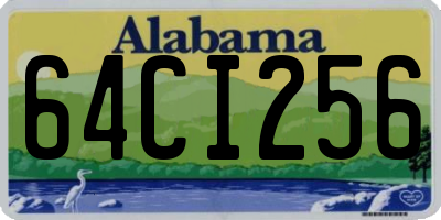 AL license plate 64CI256