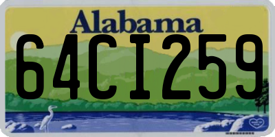 AL license plate 64CI259