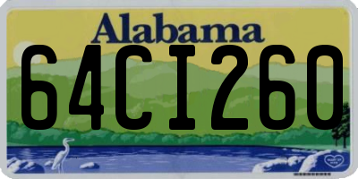 AL license plate 64CI260