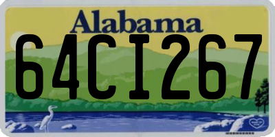 AL license plate 64CI267