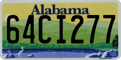 AL license plate 64CI277