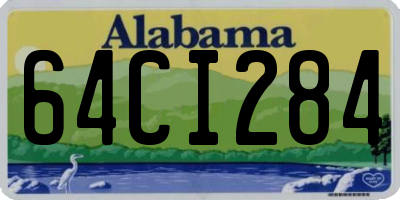 AL license plate 64CI284