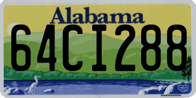 AL license plate 64CI288
