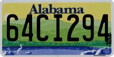 AL license plate 64CI294