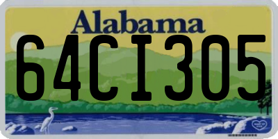 AL license plate 64CI305