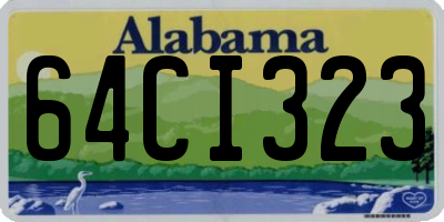 AL license plate 64CI323
