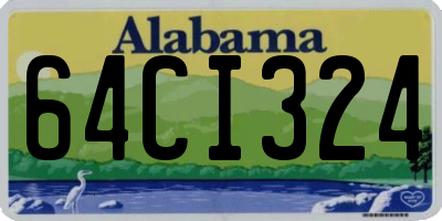 AL license plate 64CI324