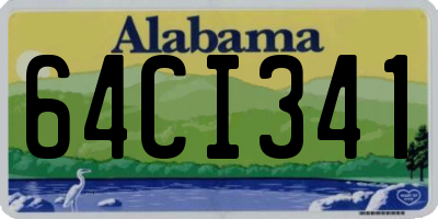 AL license plate 64CI341
