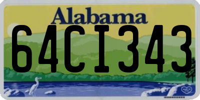 AL license plate 64CI343