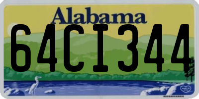 AL license plate 64CI344