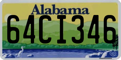 AL license plate 64CI346