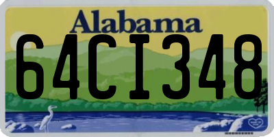 AL license plate 64CI348