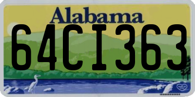 AL license plate 64CI363