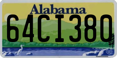 AL license plate 64CI380