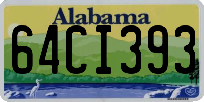 AL license plate 64CI393