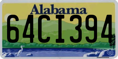 AL license plate 64CI394
