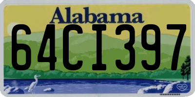 AL license plate 64CI397