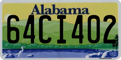 AL license plate 64CI402