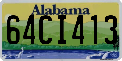 AL license plate 64CI413