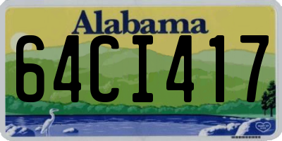 AL license plate 64CI417
