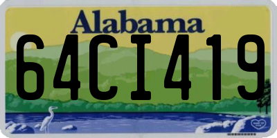 AL license plate 64CI419