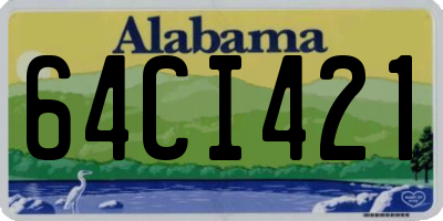 AL license plate 64CI421