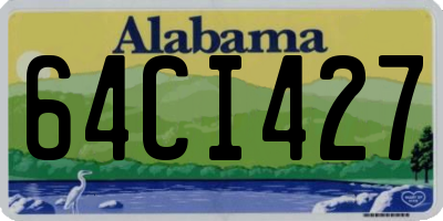 AL license plate 64CI427
