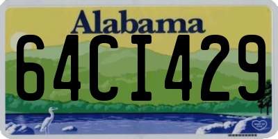AL license plate 64CI429