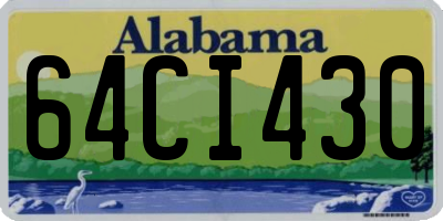 AL license plate 64CI430