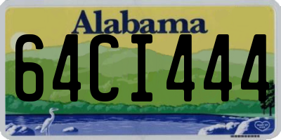AL license plate 64CI444