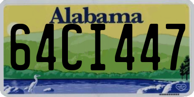 AL license plate 64CI447