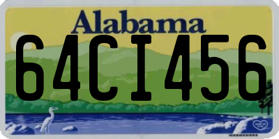 AL license plate 64CI456