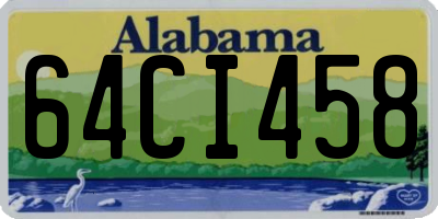 AL license plate 64CI458
