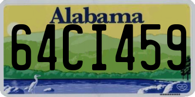 AL license plate 64CI459