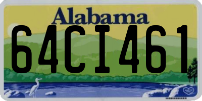 AL license plate 64CI461