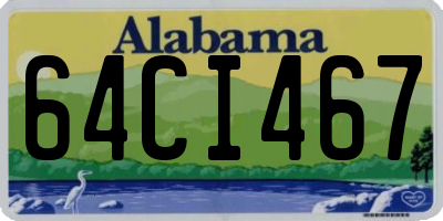 AL license plate 64CI467